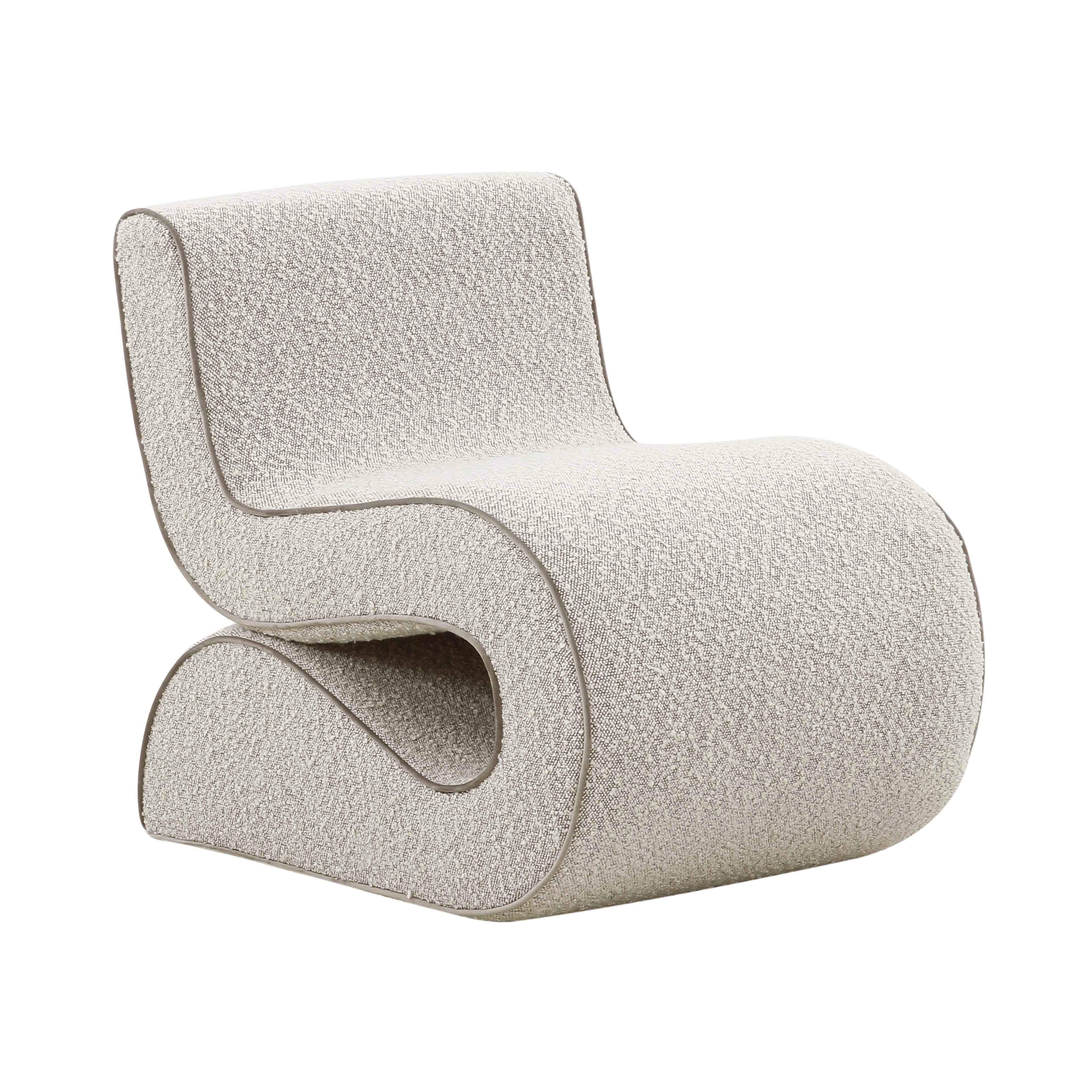 TOV Furniture Senna Speckled Grey Boucle Accent Chair | Walmart (US)