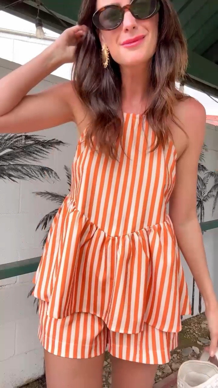 This is the set you need for summer!! The top has a halter style and the shorts are pull on so they are very comfortable, but it still keeps you looking cute! 

#LTKSeasonal #LTKStyleTip #LTKFindsUnder100