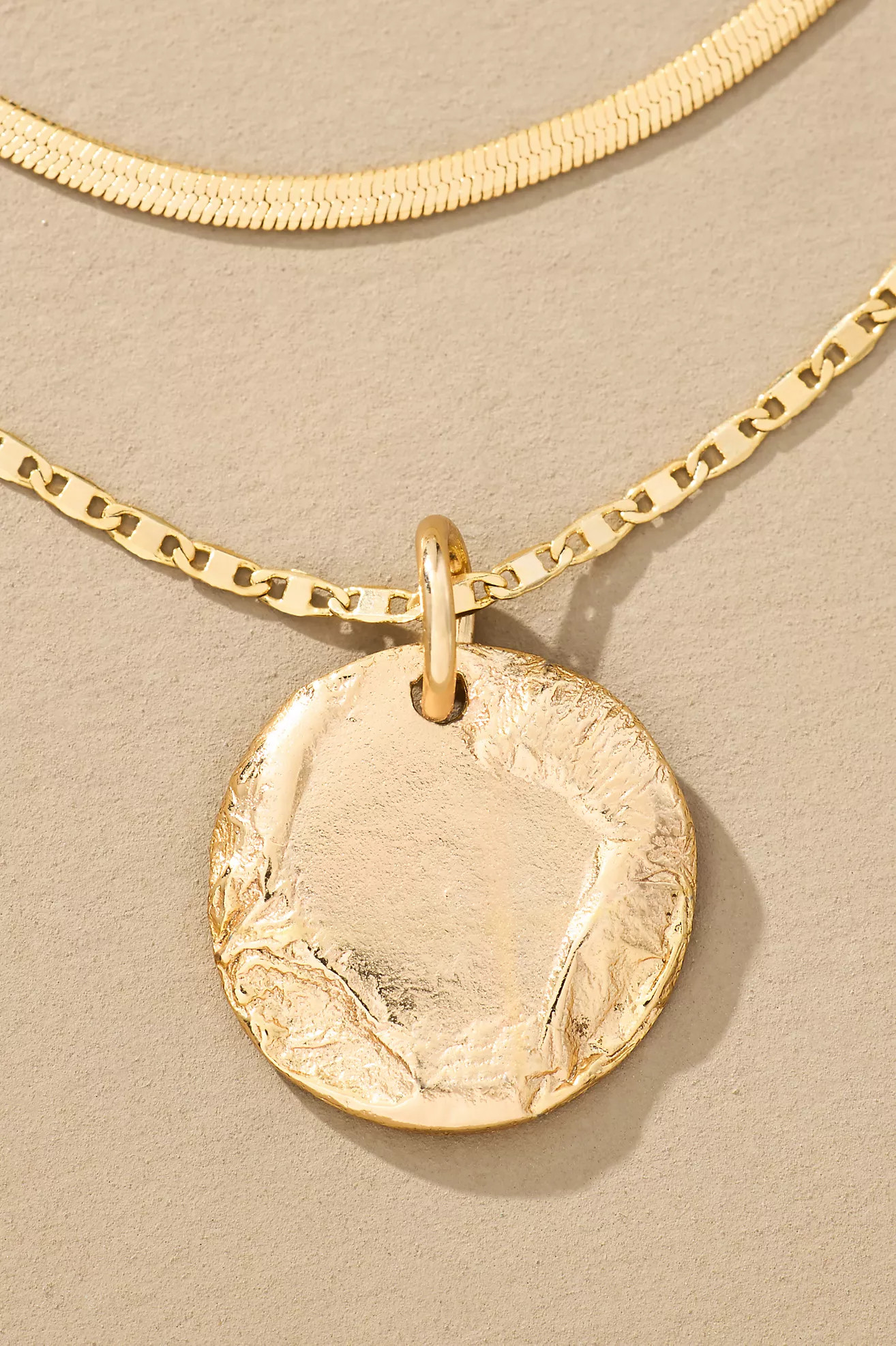 Layered Coin Charm Necklace | Anthropologie (US)