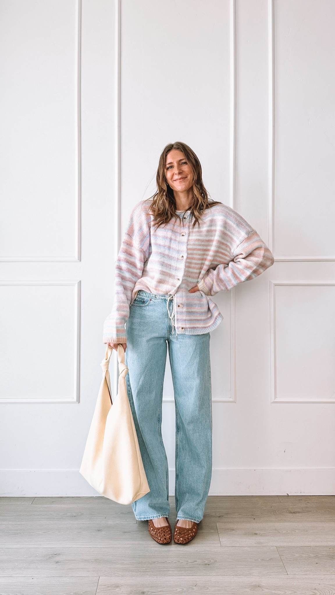 Soft but not sloppy winter to spring outfit: denim- 25long, top- medium, purse- comes in lots of colors 

#LTKmomlife #LTKgrwm #LTKootd