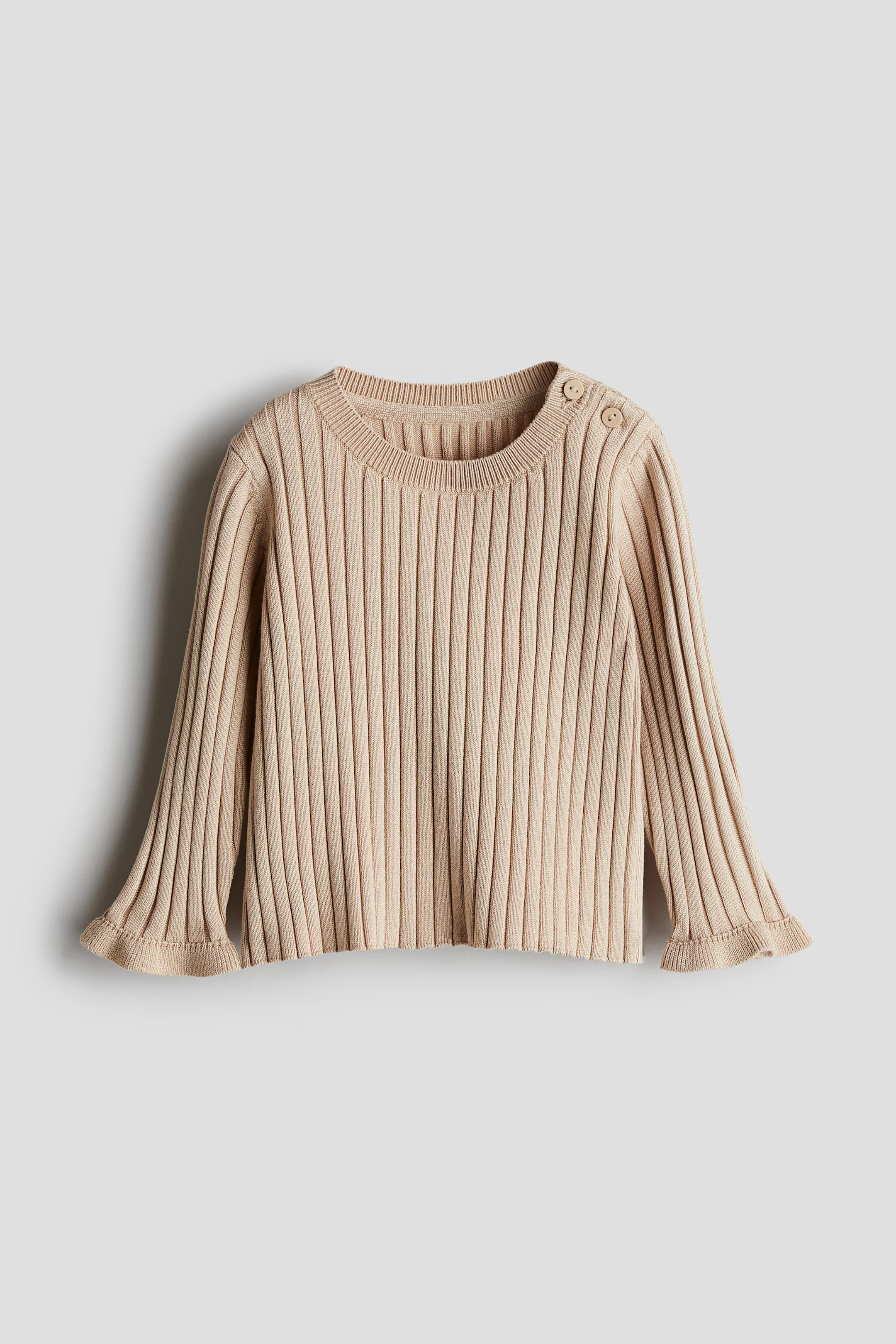 Rib-knit Sweater - Beige - Kids | H&M US | H&M (US + CA)