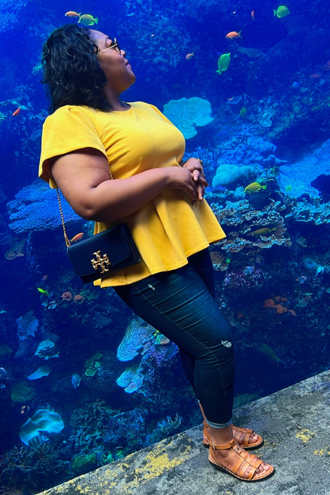 All the stuff I needed fit into my Eleanor clutch and still kept my look clean. 
This clutch can de dressed up or down. 
Easy peplum top from #eloquii

#LTKFind #LTKcurves