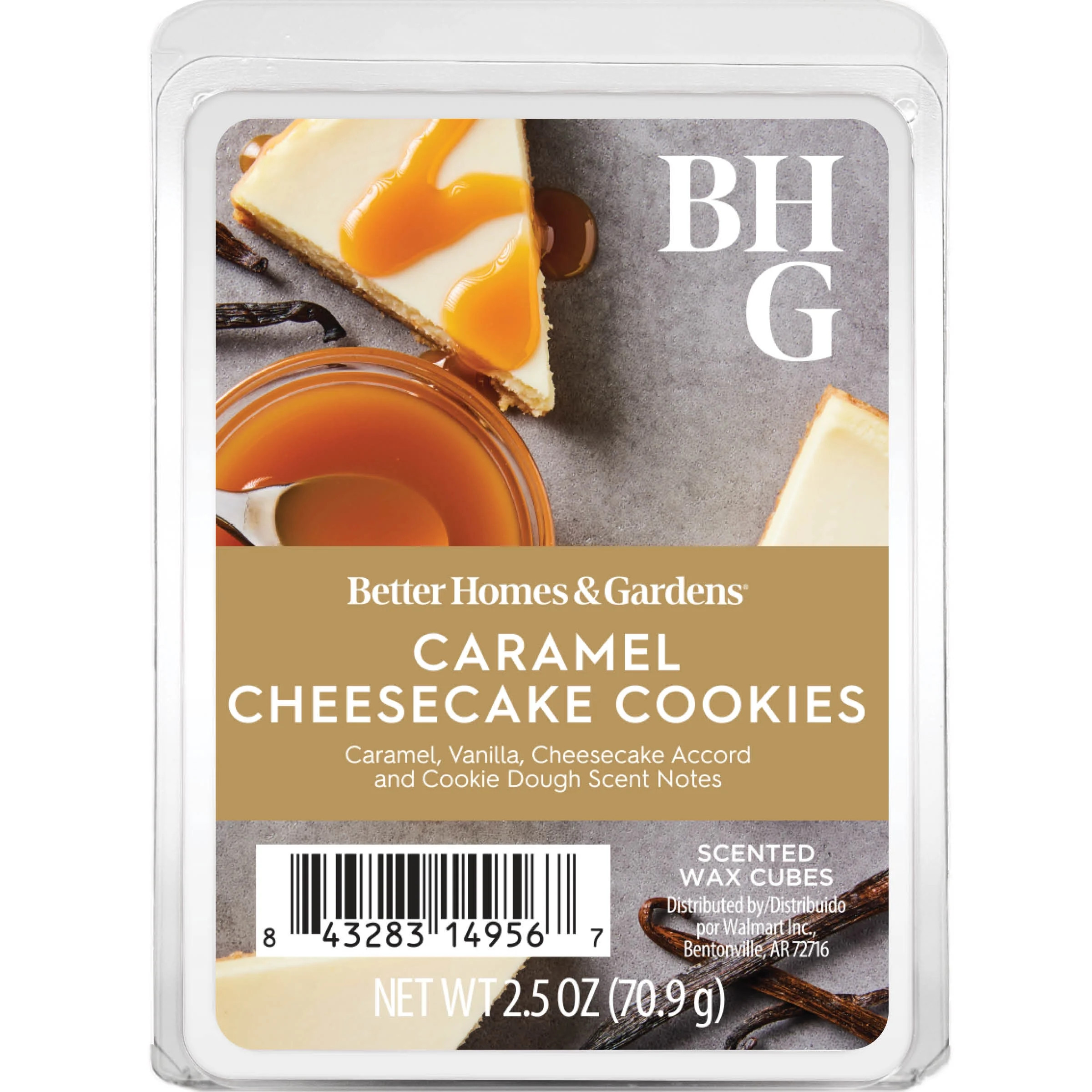 Caramel Cheesecake Cookie Scented Wax Melts, Better Homes & Gardens, 2.5 oz (1-Pack) | Walmart (US)