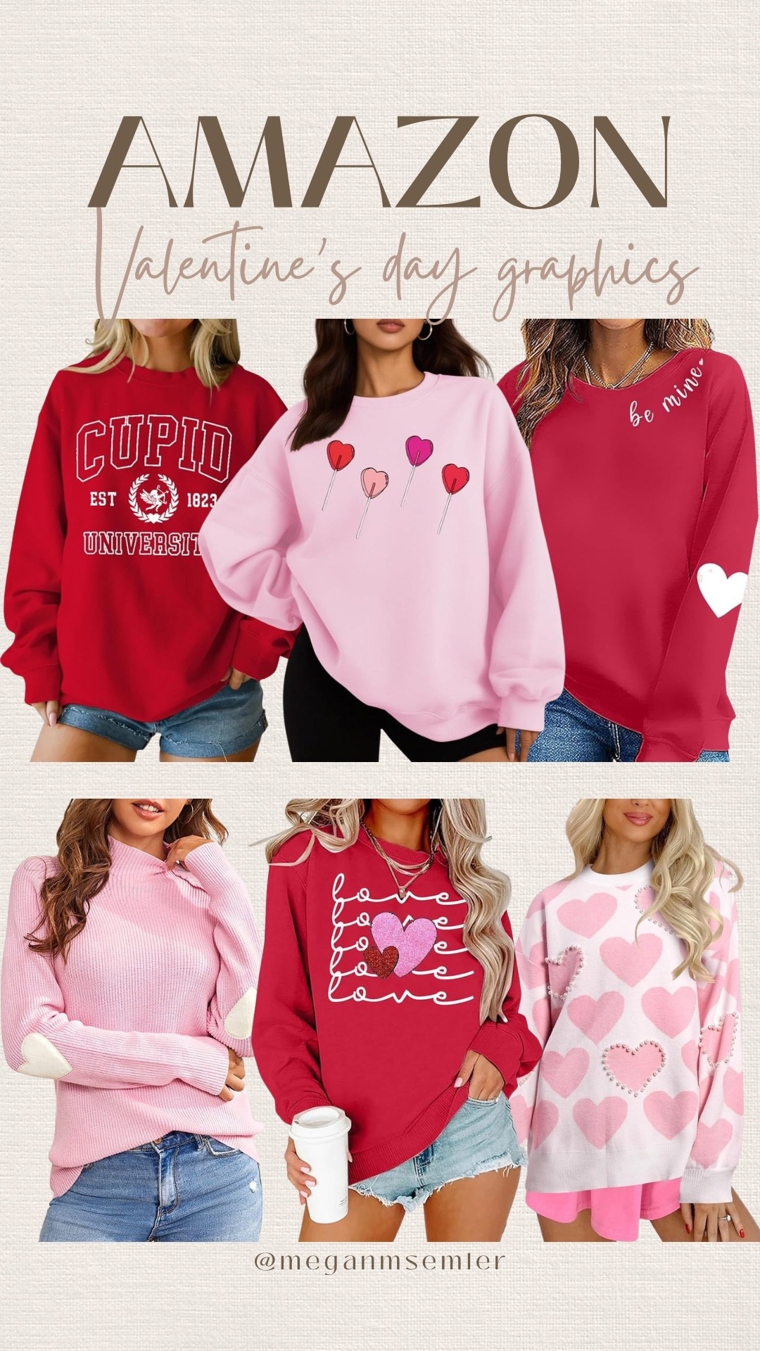 Amazon Valentine’s Day graphic tops 

#LTKValentine #LTKSeasonal #LTKootd