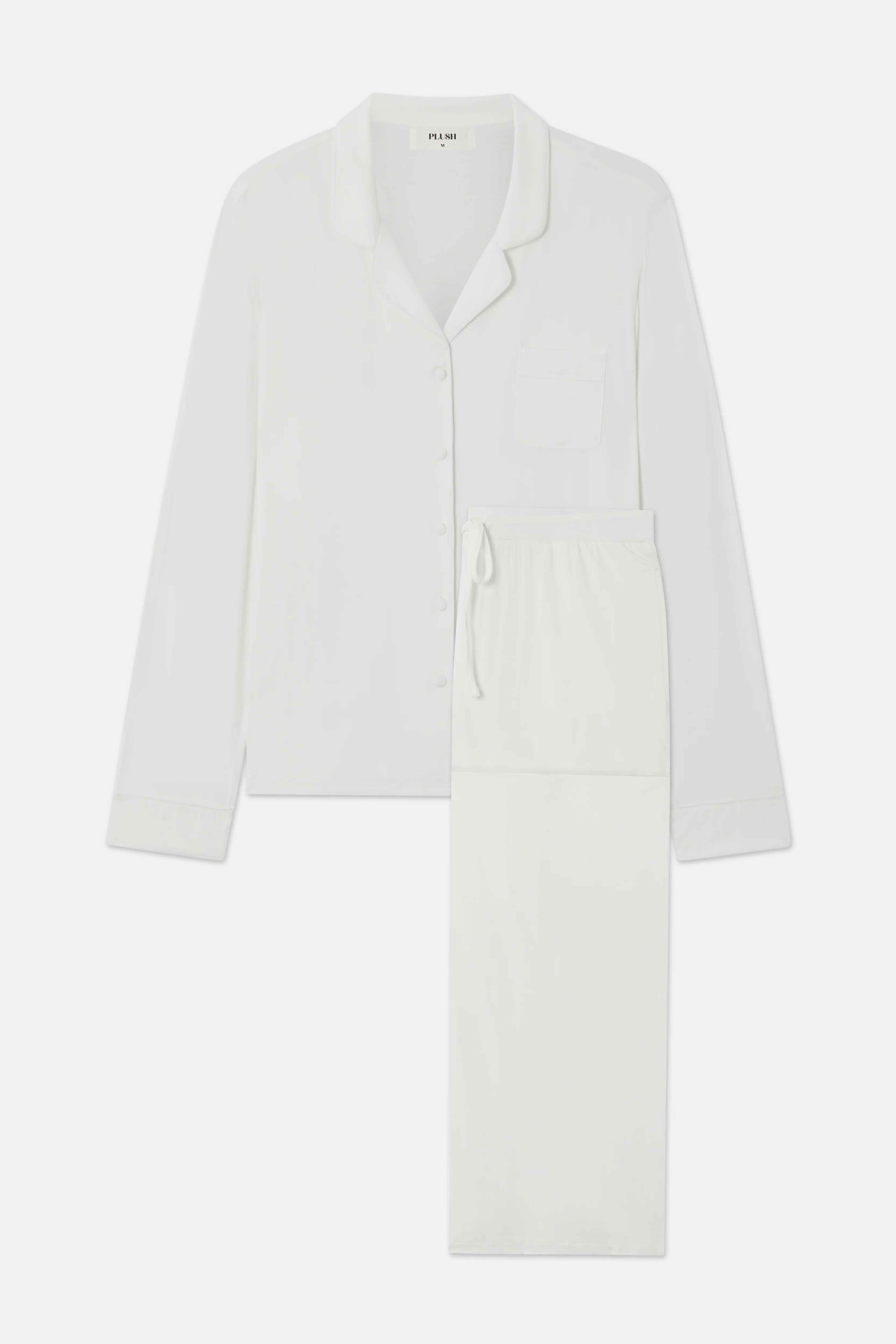 Luxury Bamboo Pyjamas - White | PLUSH
