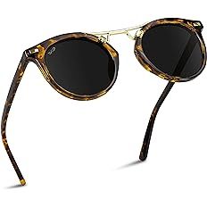Amazon.com: WearMe Pro - Polarized Round Vintage Retro Lens Women Metal Frame Sunglasses : Clothi... | Amazon (US)