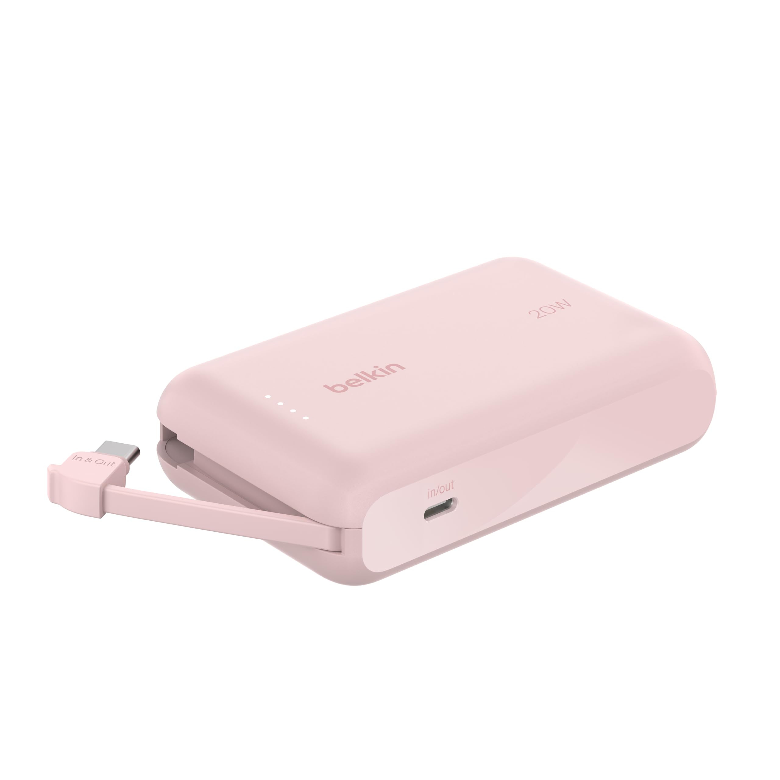 Belkin BoostCharge 10000mAh, portable power bank with integrated cable PD 20W, fast charge USB-C ... | Amazon (UK)