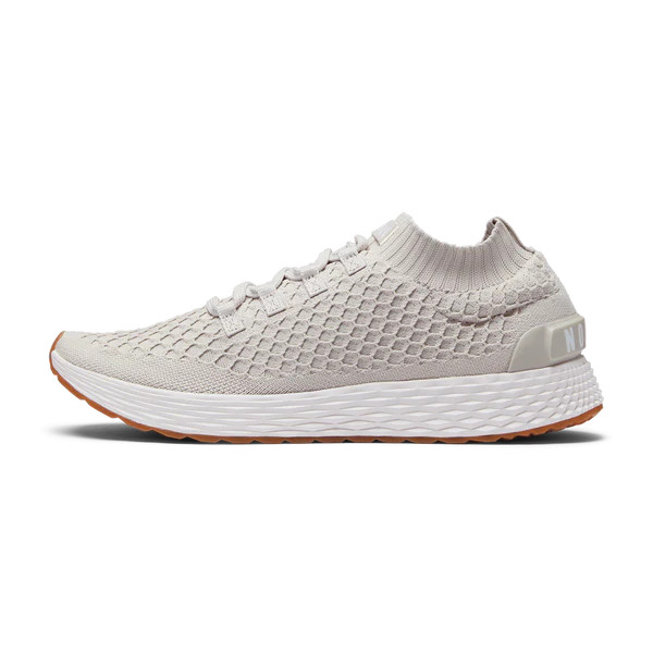 Women's Classic White Yellow Alert Allday Knit Shoes | NOBULL | NOBULL