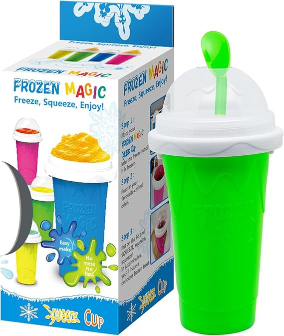 Frozen Magic Slushy Maker Cup, Slushie Cups Maker, Milk Cola Squeeze cup, Magic Quick Freeze Cup,... | Amazon (US)