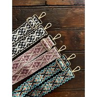 Guitar Strap, Turquoise Boho Woven Purse/Bag Strap, Adjustable Crossbody Bag Strap, Replacement Stra | Etsy (US)