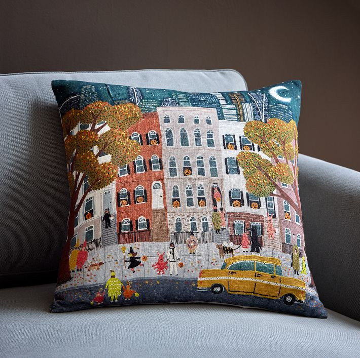City Trick or Treat Pillow Cover | West Elm (US)