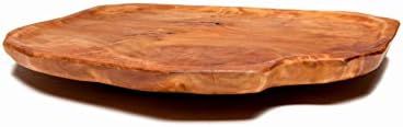 Driini Premium Handmade Root Wood Lazy Susan Turntable Organizer - Rustic Wooden Serving Platter ... | Amazon (US)