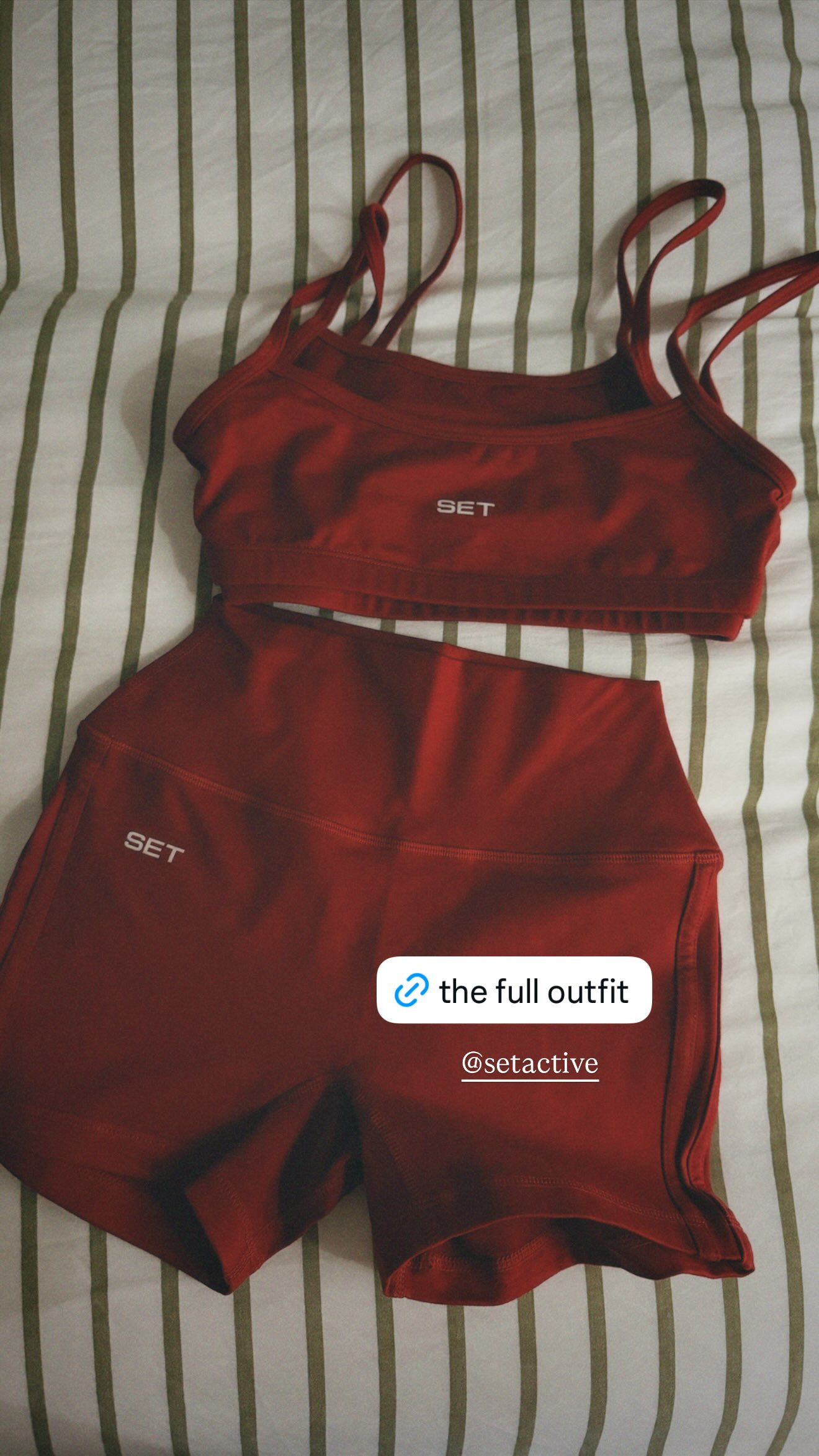 My red workout set from Set Active! 

 #LTKootd #LTKfitnessgoals #LTKActive