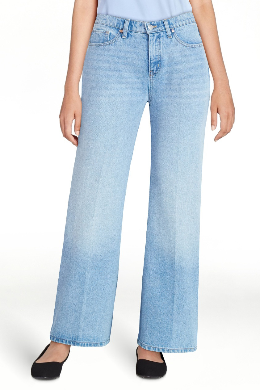 Scoop Women's and Women's Plus Slouchy Flare Relaxed Fit Jeans, 30" Inseam, Sizes 0-26W | Walmart (US)