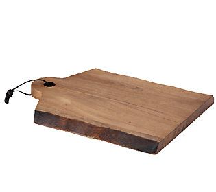 Rachael Ray Cucina 14x11 Wood Cutting Board w/ Handle | QVC