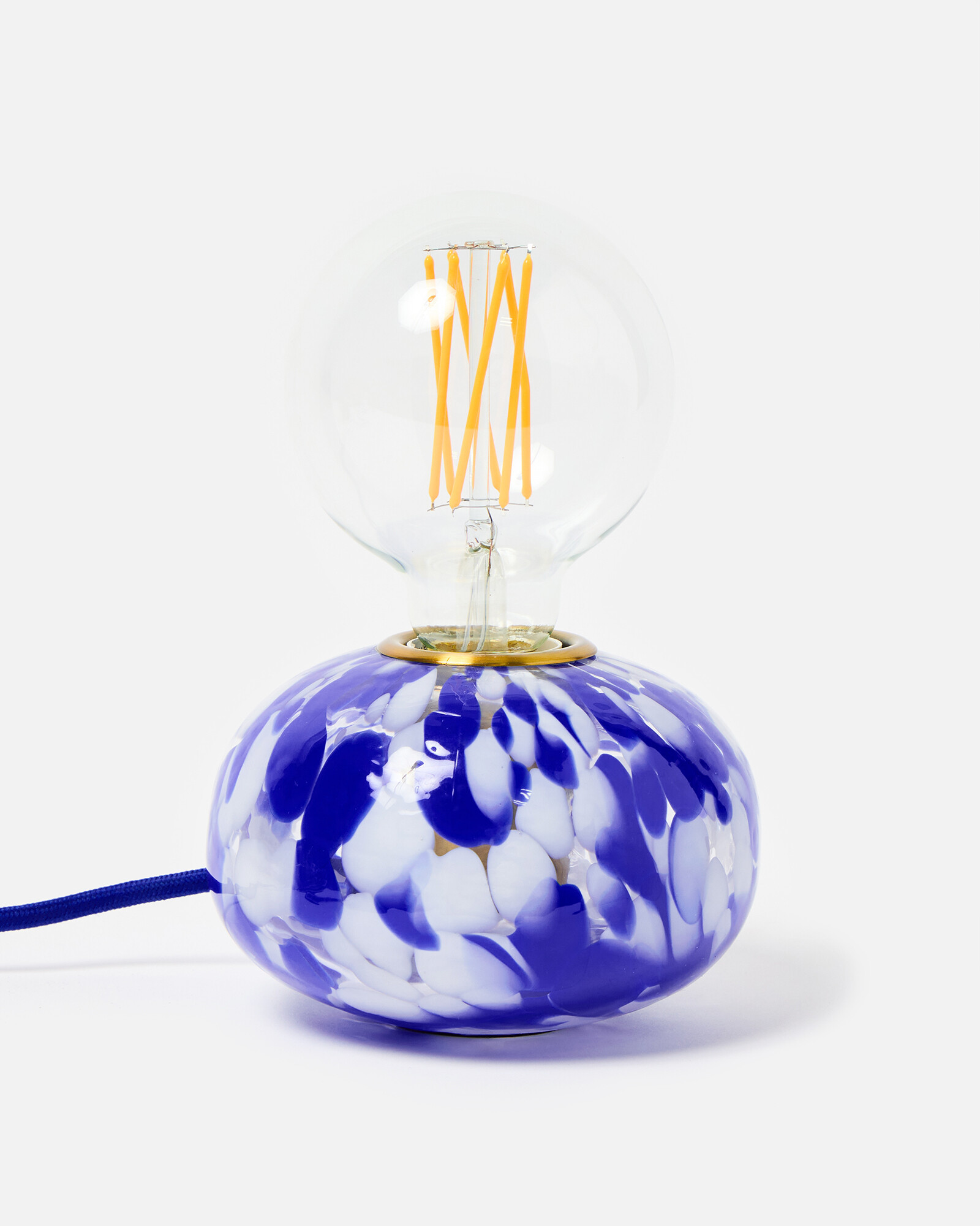 Pintar Blue Speckle Glass Desk & Table Lamp | Oliver Bonas | Oliver Bonas (Global)