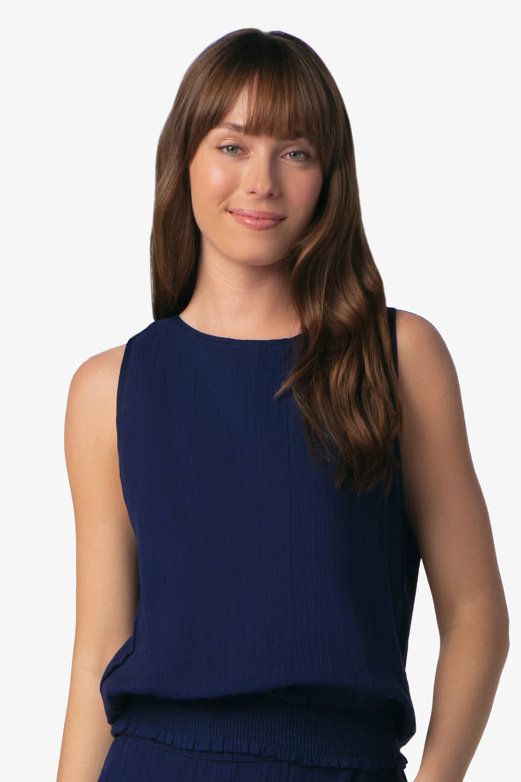 Island Sleeveless Top  |  Navy | Helen Jon