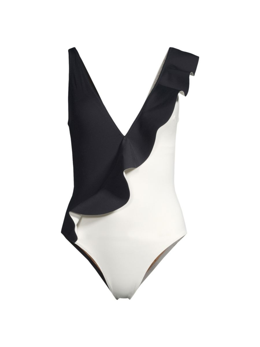 Summer Reverie Two-Tone One-Piece Swimsuit | Saks Fifth Avenue
