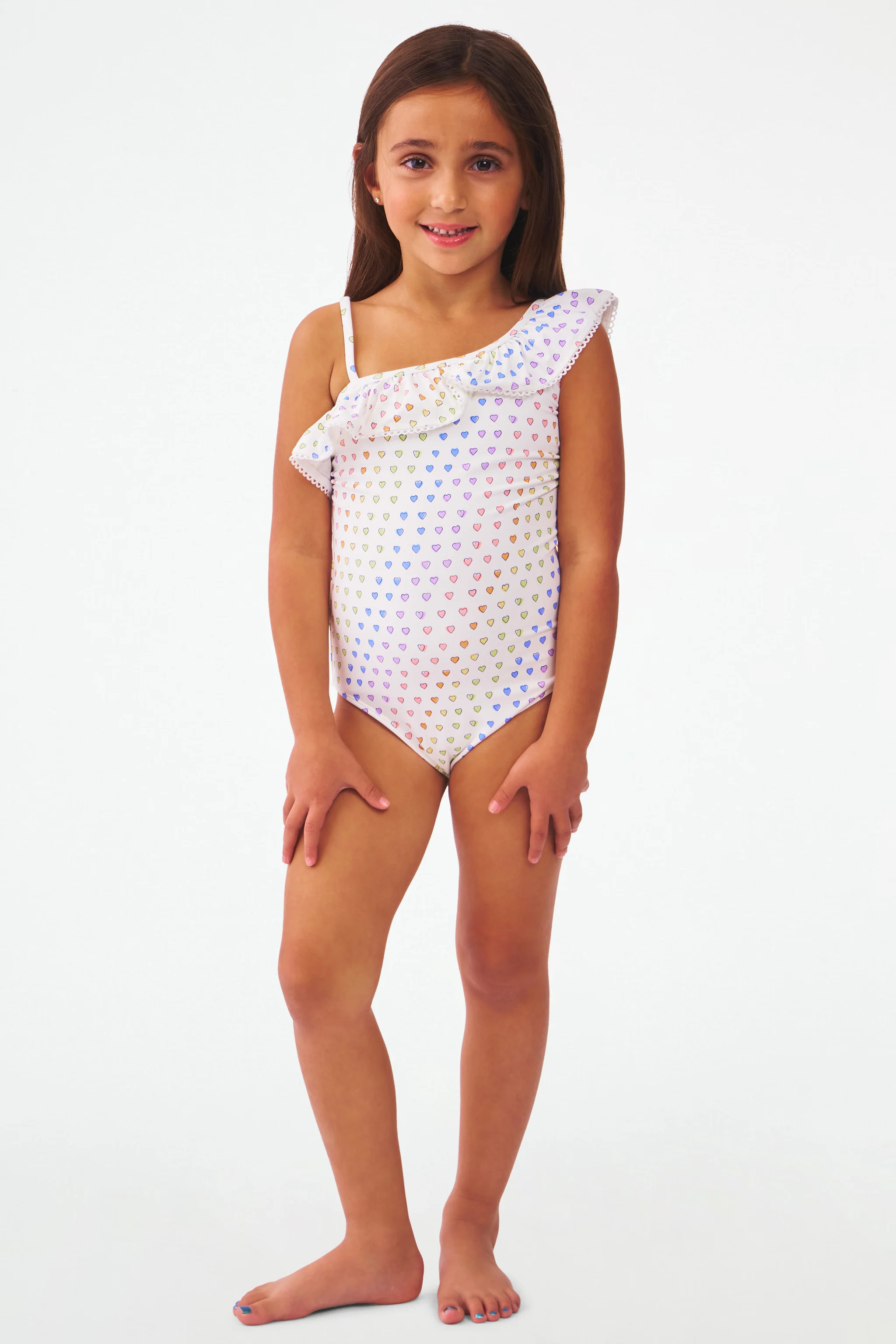 Kids Disco Hearts Tula One Piece | Roller Rabbit | Roller Rabbit