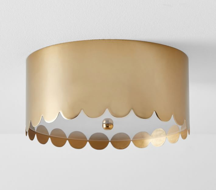 Scalloped Metal Flush Mount | Pottery Barn Kids