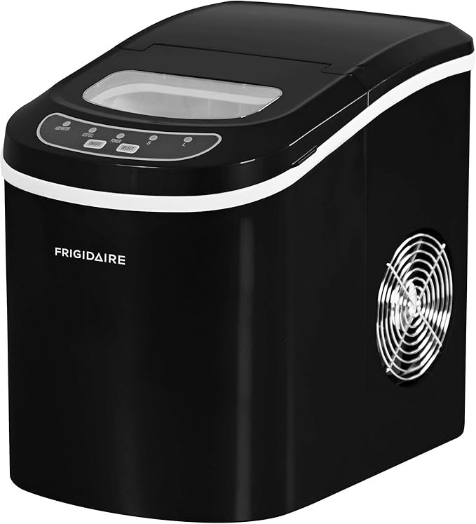 FRIGIDAIRE EFIC101-BLACK Portable Compact Maker, 26 lb per Day, Ice Making Machine, Black | Amazon (US)