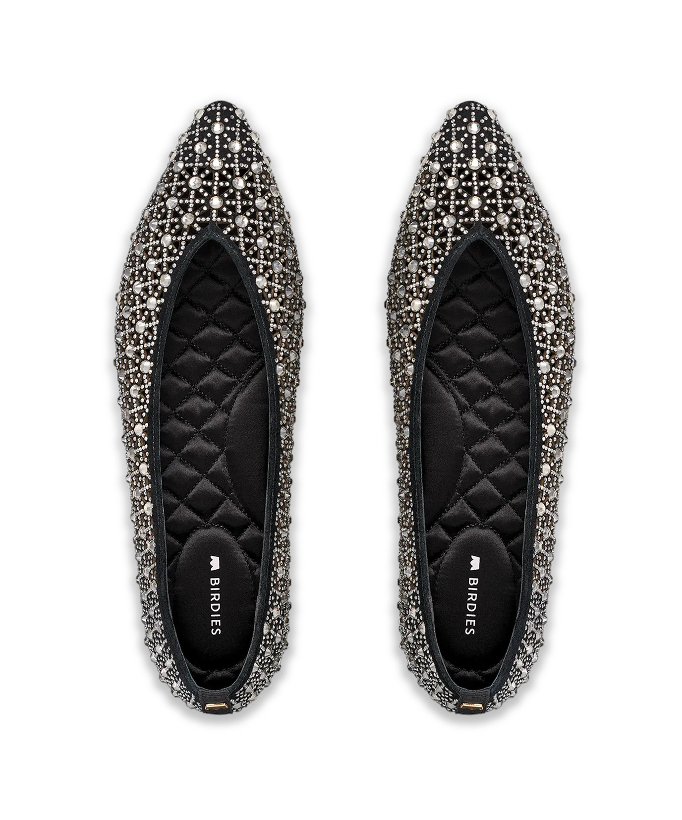 The Goldfinch - Pewter Crystal Suede | BIRDIES