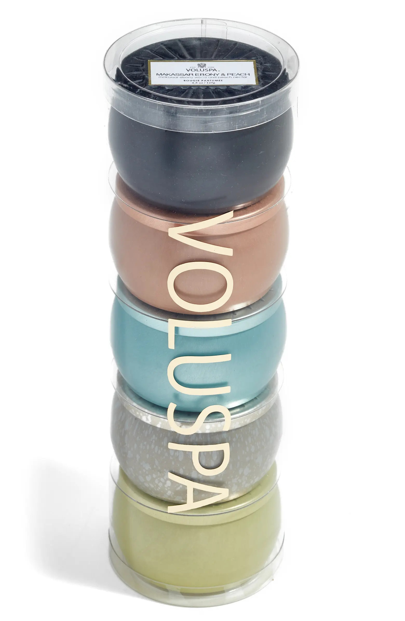 Vermeil Set of 5 Mini Tin Candles | Nordstrom