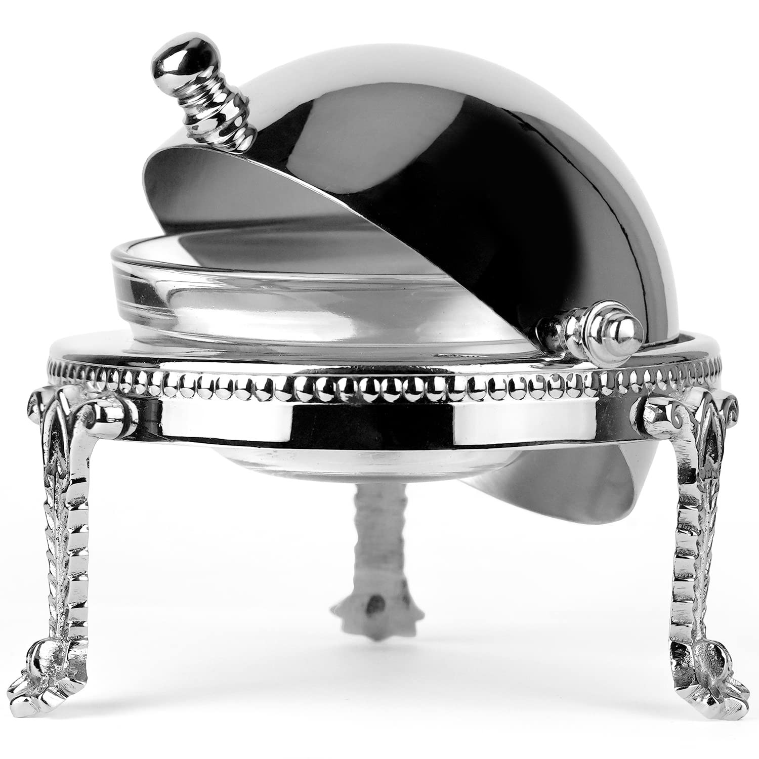 Silver Plated Dome Shape Caviar Server - 1-4 Servings | Amazon (US)