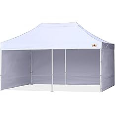 ABCCANOPY Easy Pop Up Canopy Tent with Sidewalls 10X20 Commercial -Series,White | Amazon (US)