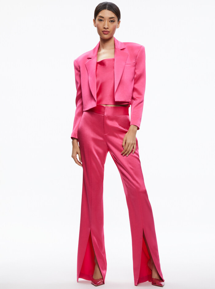 SHAN BOXY OVERSIZED CROPPED BLAZER | Alice + Olivia