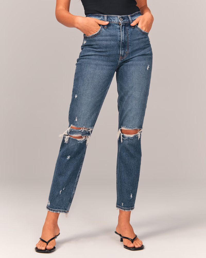 High Rise Mom Jeans | Abercrombie & Fitch (US)