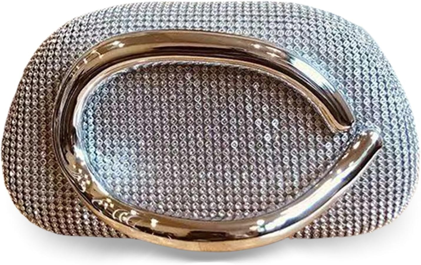 Rhinestone Clutch Purse for Women, Sparkly Evening Bag with Detachable Chain for Women Wedding Gu... | Amazon (US)
