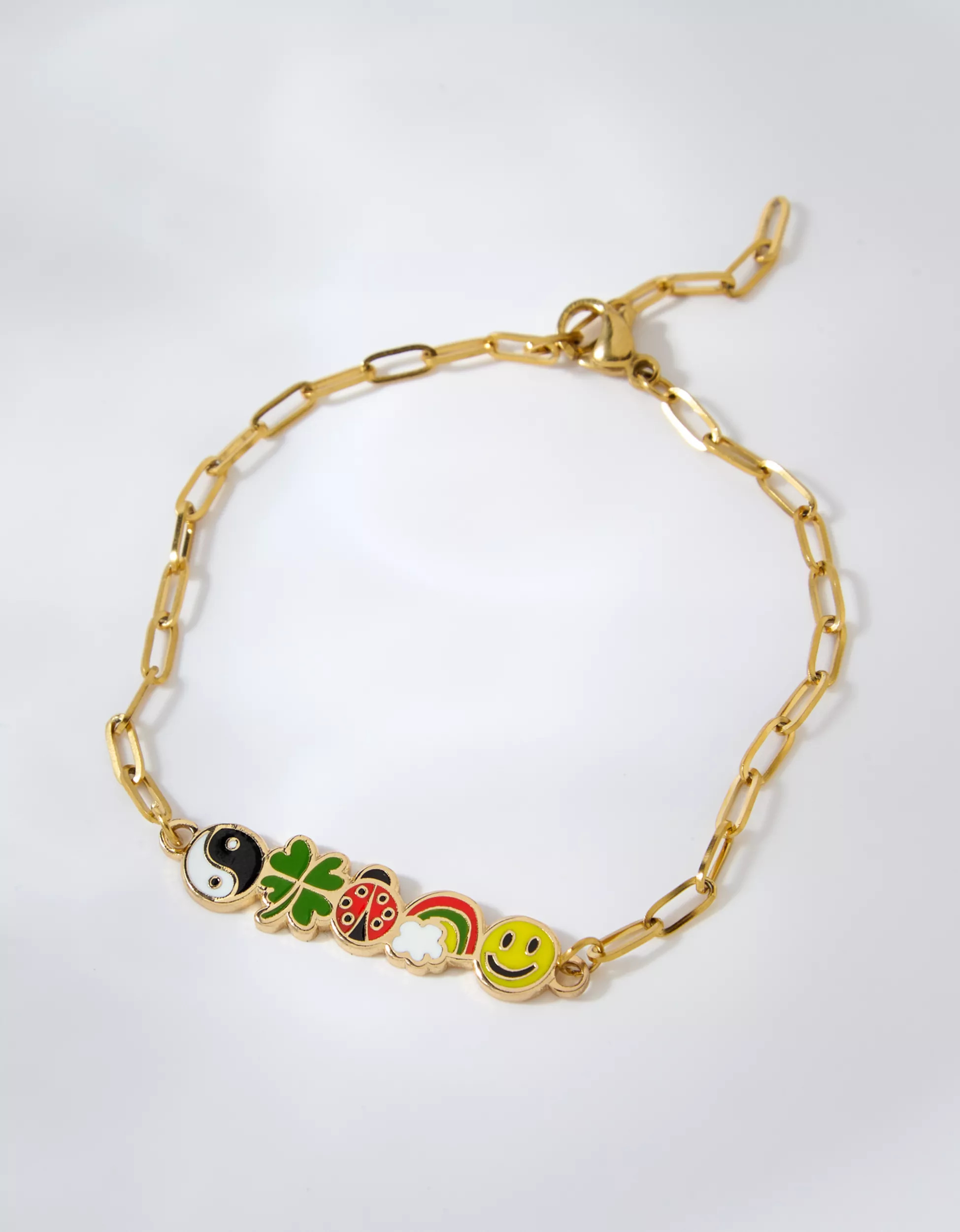 Yellow Owl Lucky Charms Bracelet | Aerie