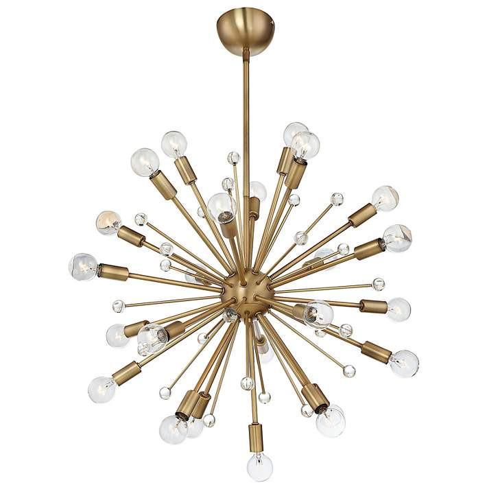 Savoy House Galea 23" Wide Warm Brass 24-Light Chandelier - #13C98 | Lamps Plus | Lamps Plus