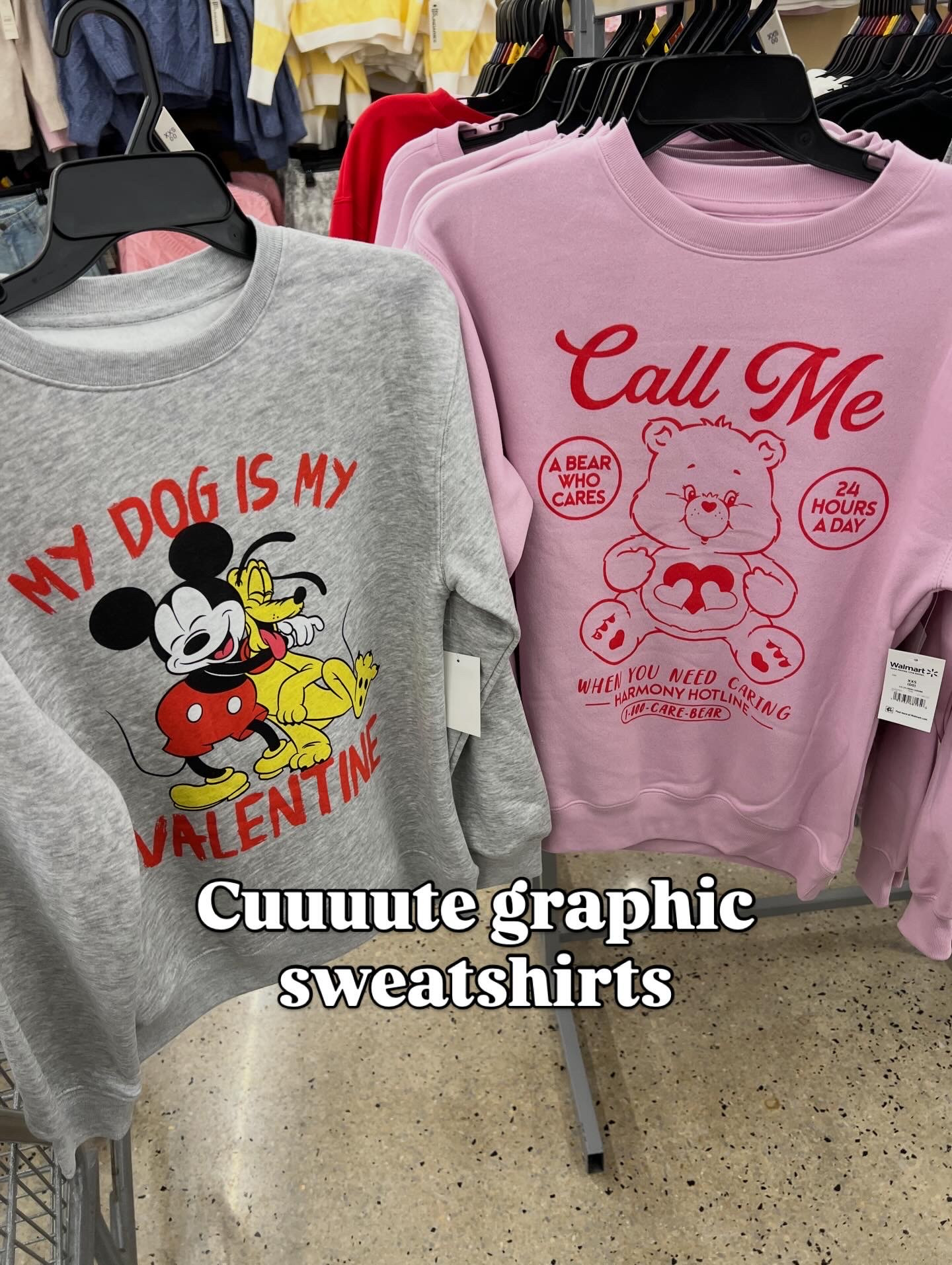Walmart Valentine’s Day graphic sweatshirts 

#LTKFindsUnder50