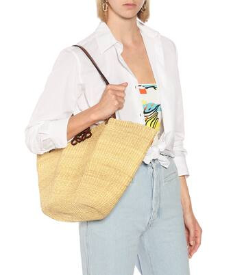 Cesta Shell Medium con piel | Mytheresa (INTL)