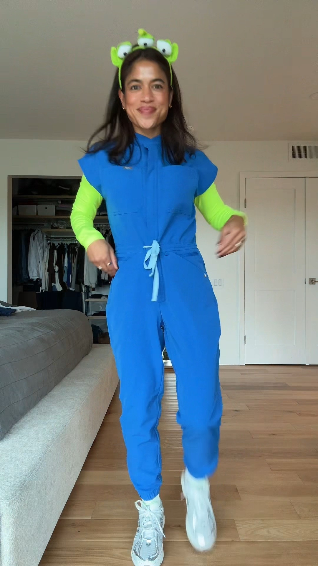 Halloween scrubs inspo! Little aliens from toy story! How cute, easy and fun if you’re in healthcare!