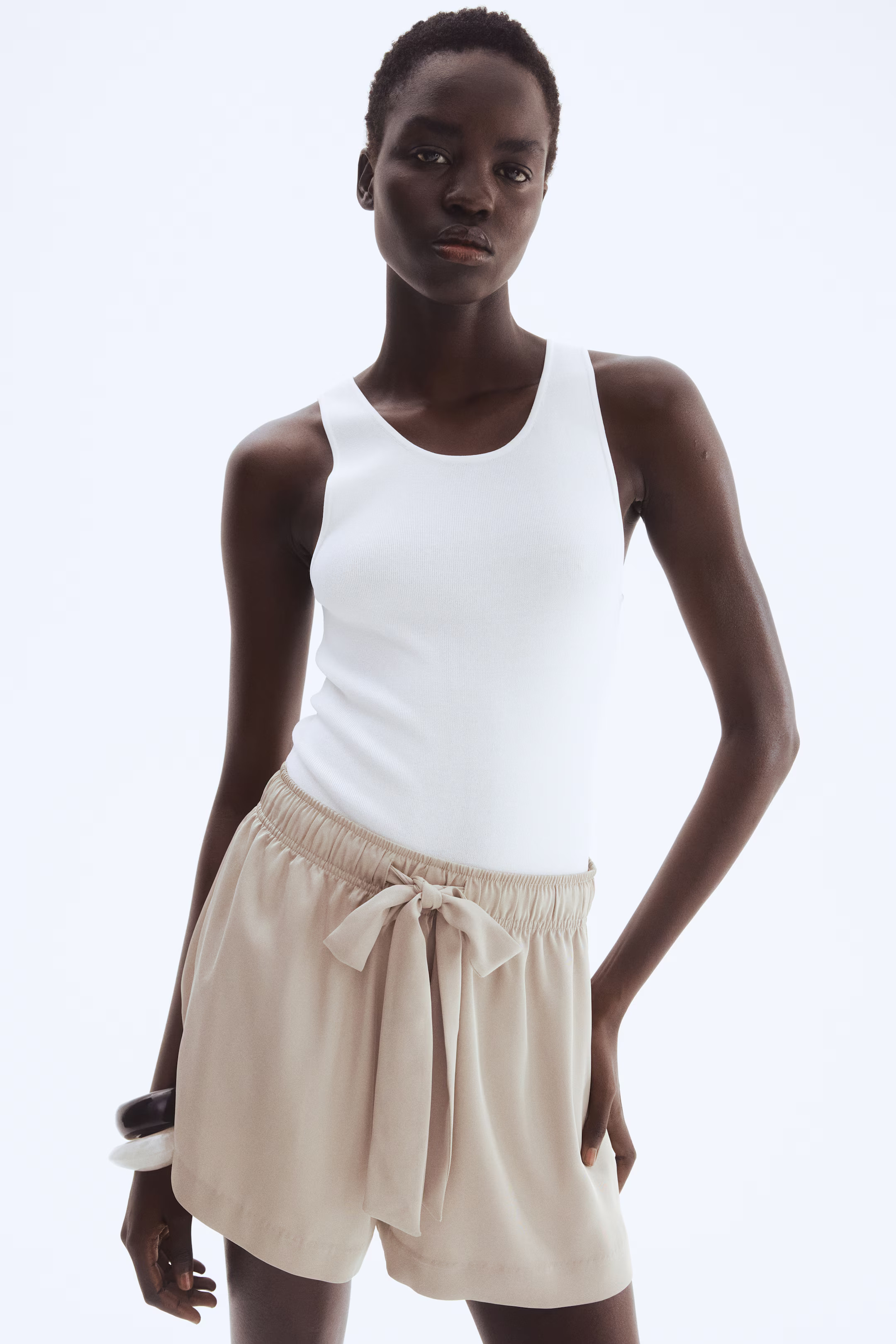 Twill Drawstring Shorts | H&M (US + CA)