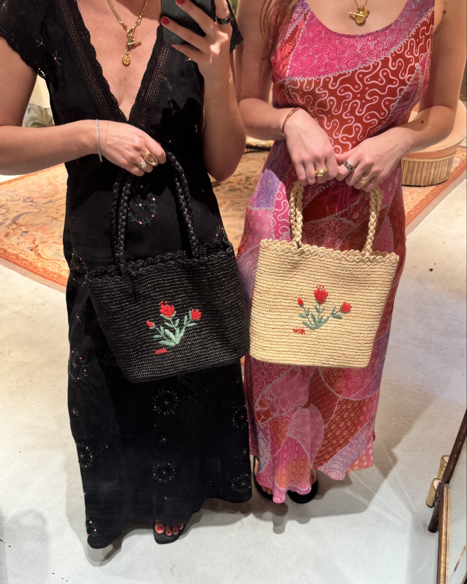 Mother & Daughter try-on at the RIXO store | wedding guest dress | wedding guest outfit | Rixo dress | occasion-wear | straw bag | leopard print silk scarf 

#LTKsummer #LTKwedding #LTKpartywear