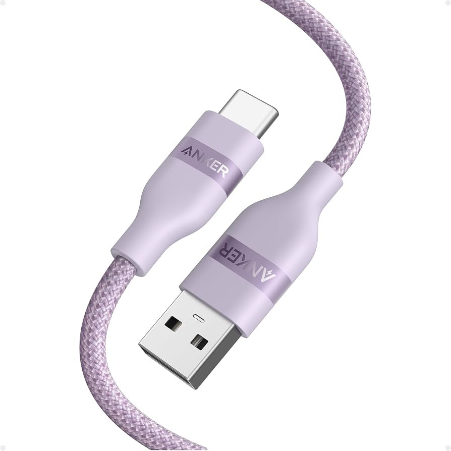 Anker Nano USB A to USB C Cable, CarPlay USB to USB C Cable (3 ft, Violet) | Amazon (US)