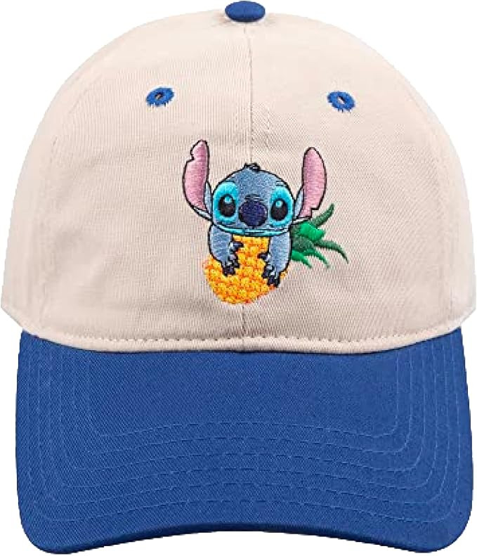 Concept One Disney Stitch Dad Hat, Adjustable Cotton Baseball Cap with Curved Brim | Amazon (US)