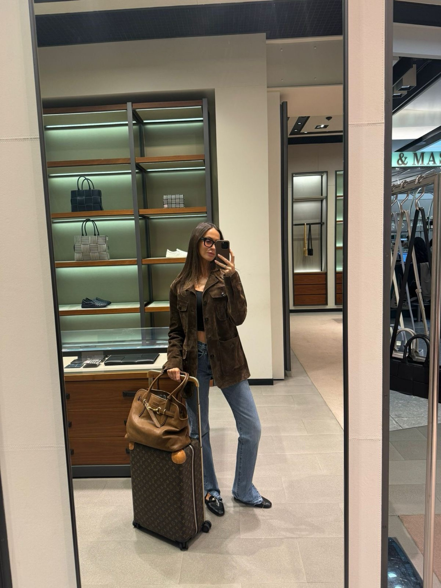 Tom Ford men’s blazer, suede jacket, vintage jeans, Hermes loafers, black skims top, miu miu bag, casual outfit 

#LTKspring #LTKstyletip #LTKeurope