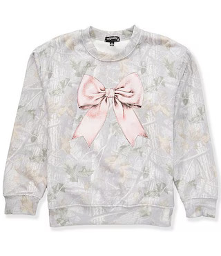 Originality Big Girls Long-Sleeve Camouflage-Printed Sweatshirt | Dillard's | Dillard's