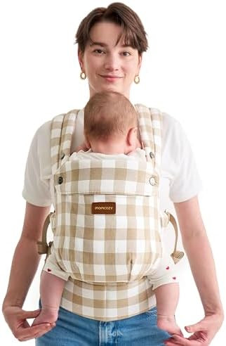 Momcozy Baby Carrier with Natural Cotton Linen, Built to Last, Ergonomic Design, Lightweight and ... | Amazon (US)