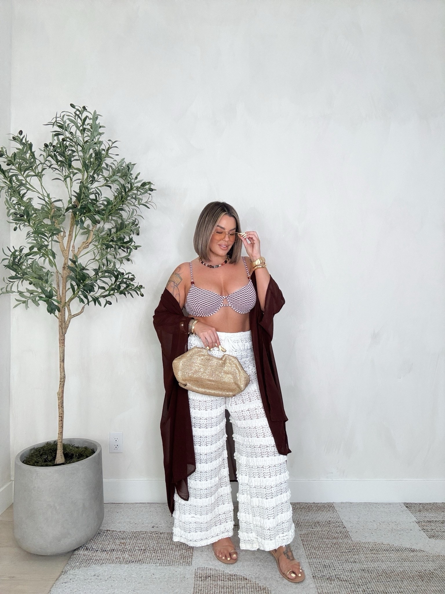 Pants & swimsuit xl (bikini fits extreamly well) I love it ! 
Sandals linked similar 
#swim #amazon 

Follow my shop @shaynaslife on the @shop.LTK app to shop this post and get my exclusive app-only content!

#liketkit 
@shop.ltk
https://liketk.it/62uO4

#LTKMidsize #LTKSwim #LTKSaleAlert