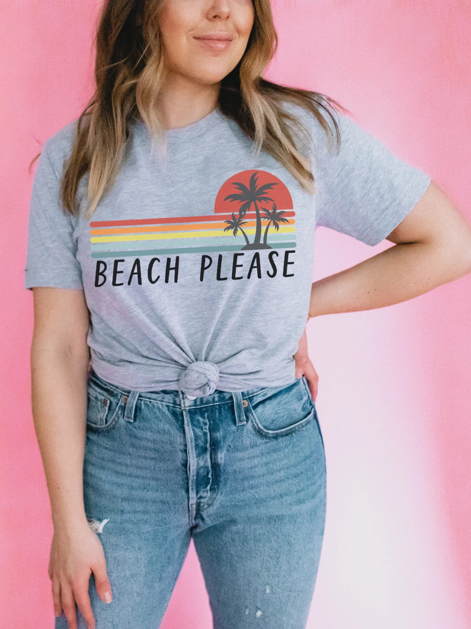 Beach Please Shirt Funny Beach Tee Sarcastic Beach Tee | Etsy | Etsy (US)