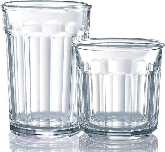 Working Glass 16-Piece Assoted Glass Tumbler Set | Amazon (US)