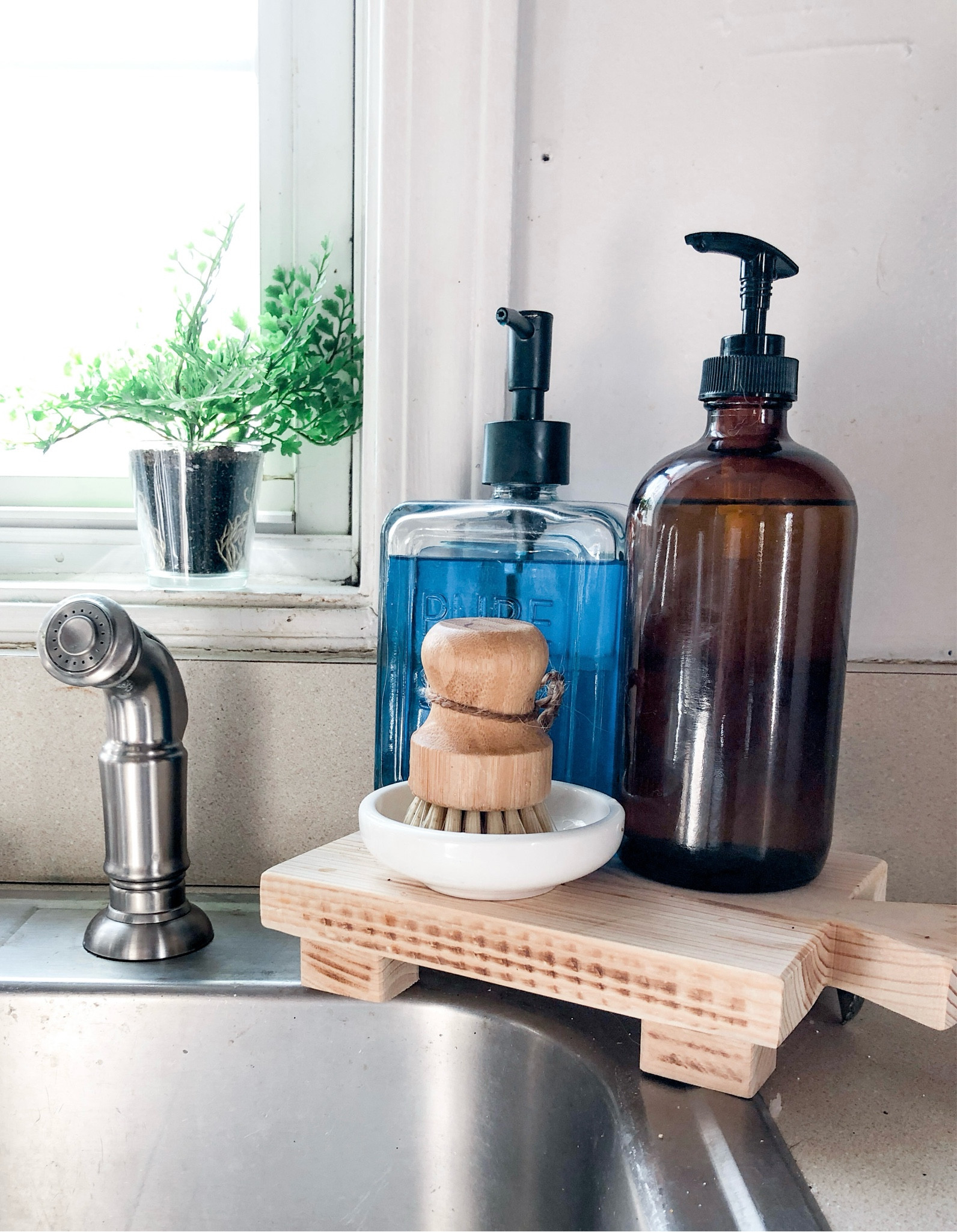 Kitchen dispensers make for a tidy spot beside the kitchen sink! I like having one for dish soap and one for hand soap. #kitchensting #kitchensink #kitchen dispensers

#LTKHome #LTKFindsUnder50 #LTKFamily