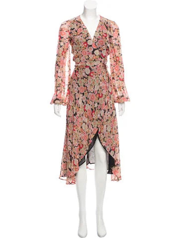 Reformation Floral Print Wrap Dress | The Real Real, Inc.