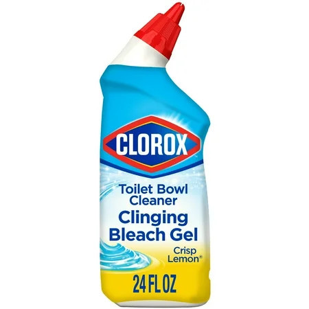 Clorox Toilet Bowl Cleaner Clinging Bleach Gel Crisp Lemon 24 fl oz | Walmart (US)